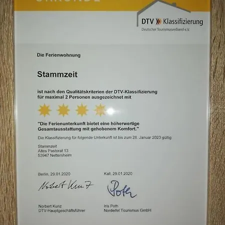 4 Sterne Stammzeit Apartment